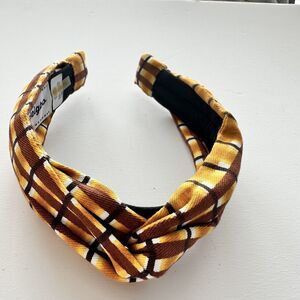 Autumn Adeigbo Pattern Printed Fabric Twisted Knot Shape Knot Headband